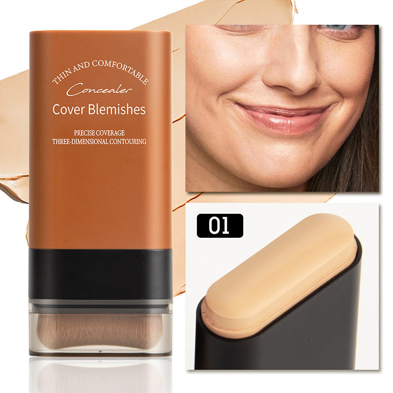 Instant Concealing Foundation Stick with Built-in Brush