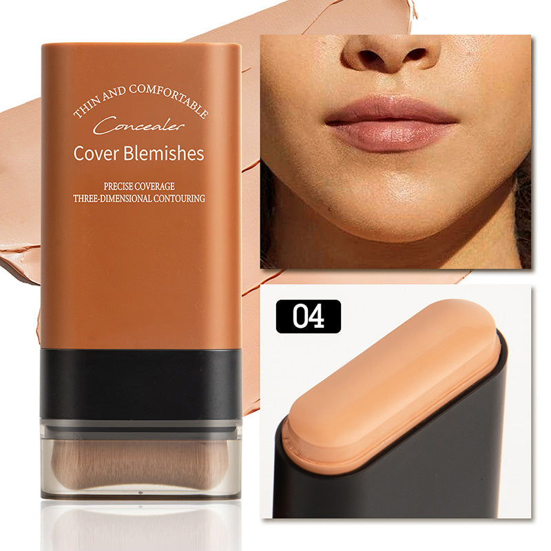 Instant Concealing Foundation Stick with Built-in Brush