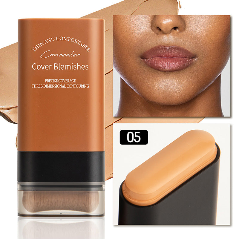 Instant Concealing Foundation Stick with Built-in Brush