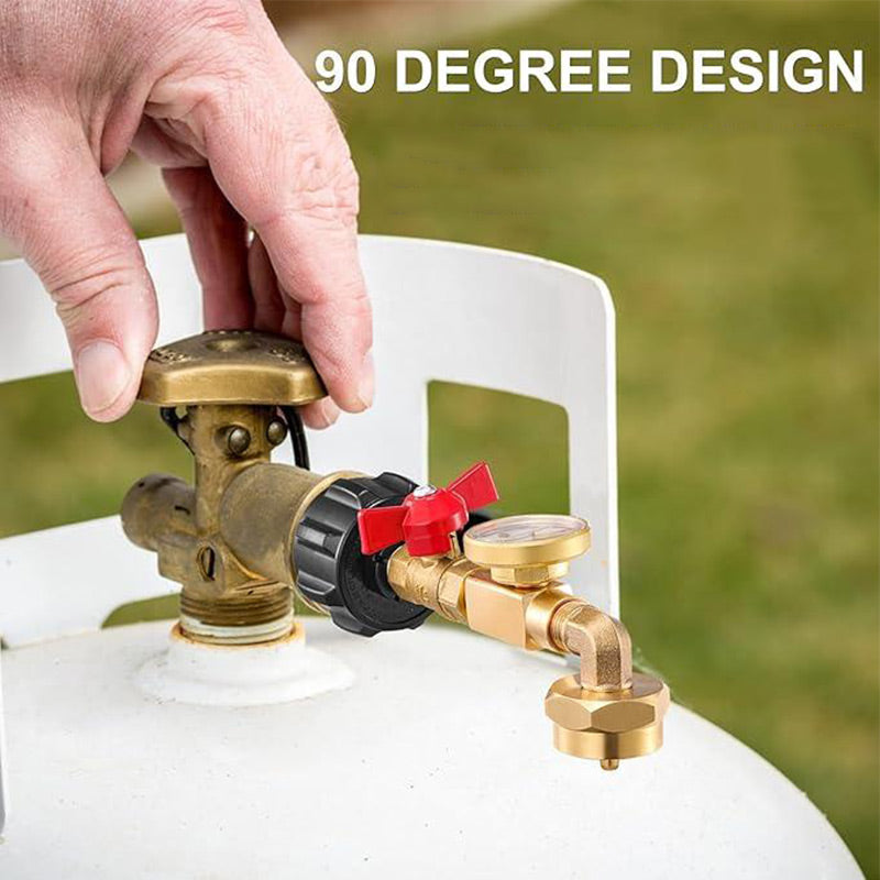 Top-Rated Propane Refill Elbow Adapter with Tank Gauge