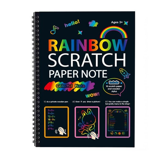 Fun and Creative Graffiti Colorful DIY Scratch Painting Book