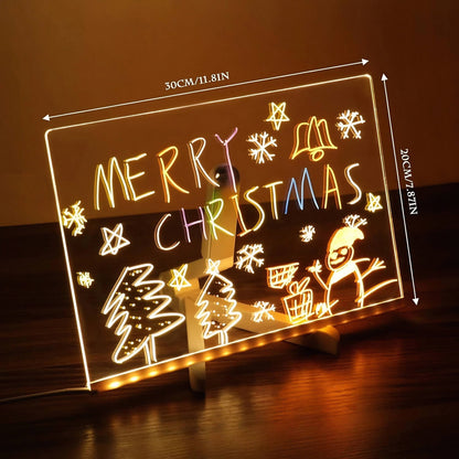 🎊Christmas Limited Big Sale - 49% OFF🎅 Creative Rewritable Acrylic Message Board（Come with 7 Pens）