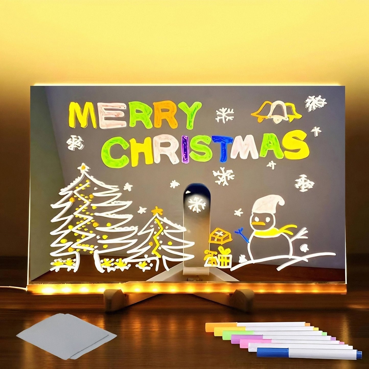 🎊Christmas Limited Big Sale - 49% OFF🎅 Creative Rewritable Acrylic Message Board（Come with 7 Pens）