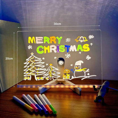 🎊Christmas Limited Big Sale - 49% OFF🎅 Creative Rewritable Acrylic Message Board（Come with 7 Pens）