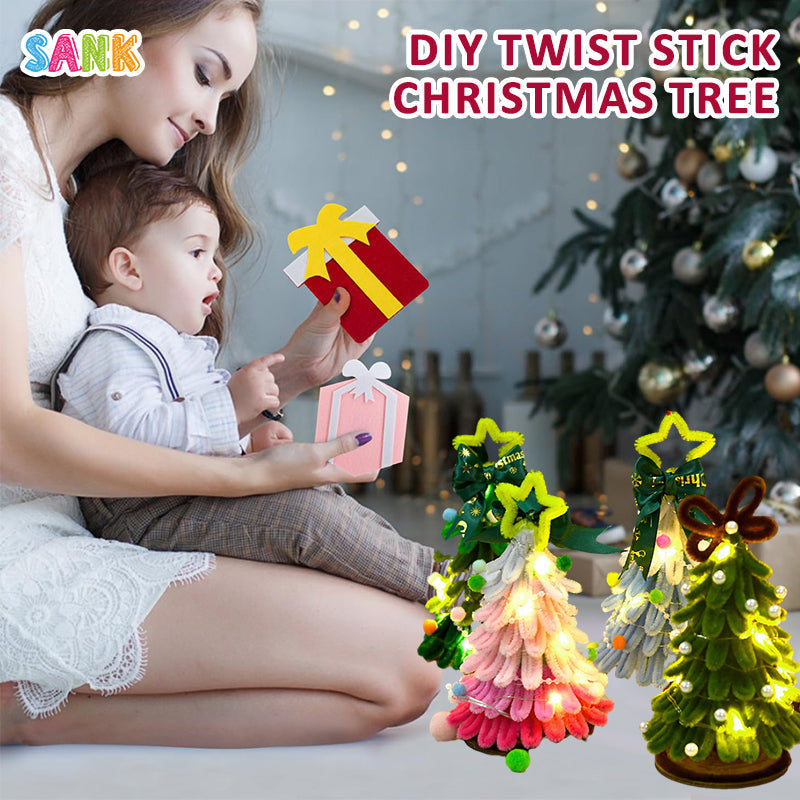 Twisted Stick Christmas Tree - Creative Handmade Gift Ornaments