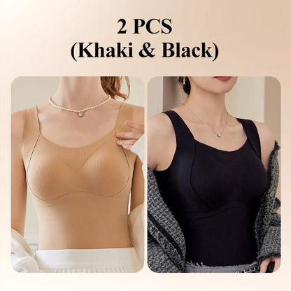 Thickened Warm Tank Top with Shelf Bra