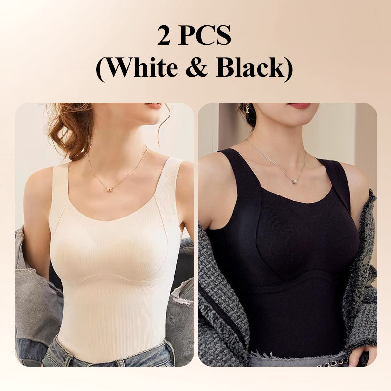 Thickened Warm Tank Top with Shelf Bra