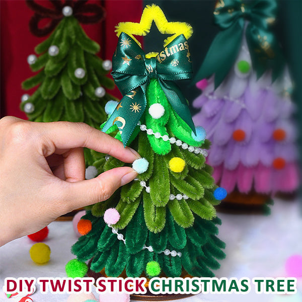 Twisted Stick Christmas Tree - Creative Handmade Gift Ornaments