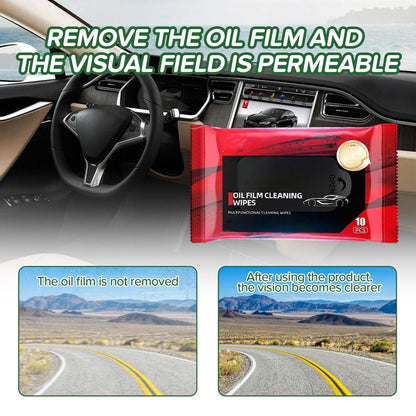 🎊Special Hot Sale - Buy 1 Get 2 Free Today!🎊 Car Glass Oil Film Removal Wipes