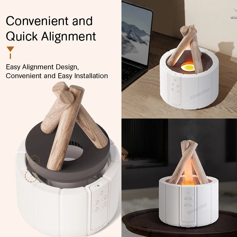 USB Silent Simulation Bonfire Aromatherapy Diffuser