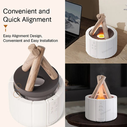 USB Silent Simulation Bonfire Aromatherapy Diffuser