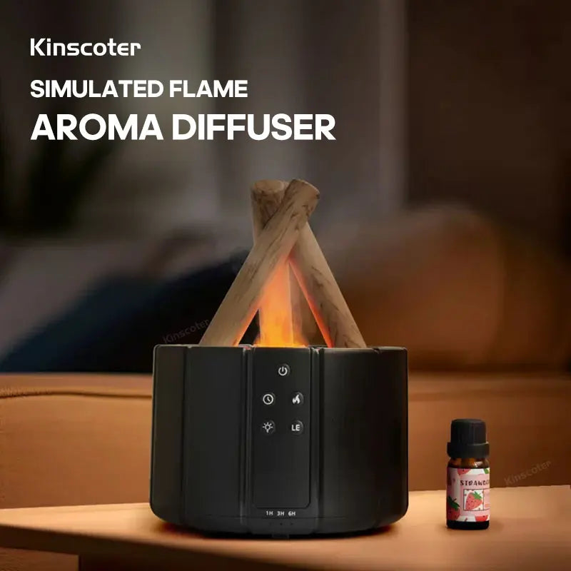 USB Silent Simulation Bonfire Aromatherapy Diffuser