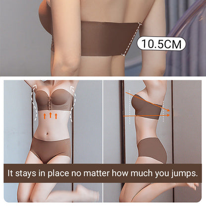 Front Clasp Invisible Bra - Stays Put Even When You Jump!