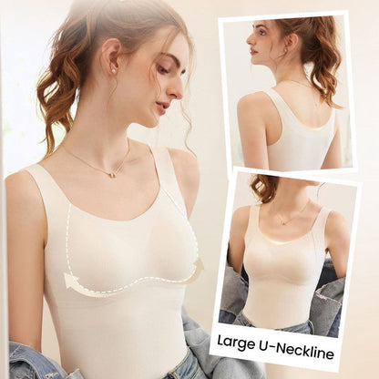 Thickened Warm Tank Top with Shelf Bra