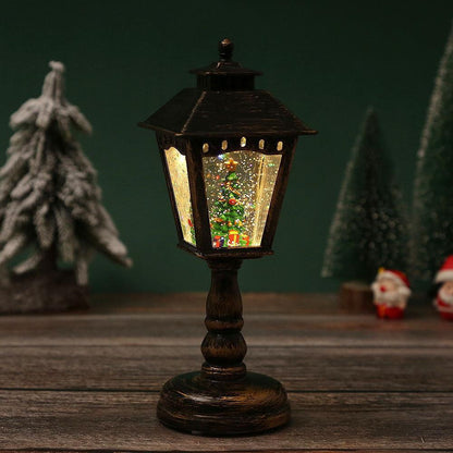 Christmas Snow Night Light with Music Luminous Decoration Lamp