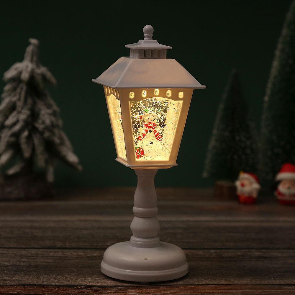 Christmas Snow Night Light with Music Luminous Decoration Lamp