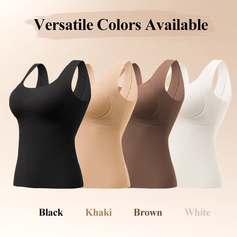 Thickened Warm Tank Top with Shelf Bra