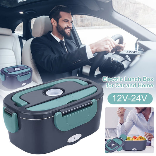 2-in-1 Portable Dual Voltage Electric Lunch Box