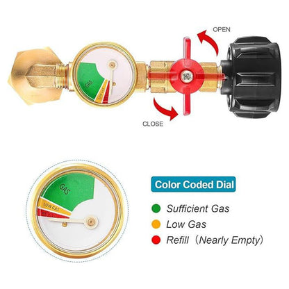 Top-Rated Propane Refill Elbow Adapter with Tank Gauge