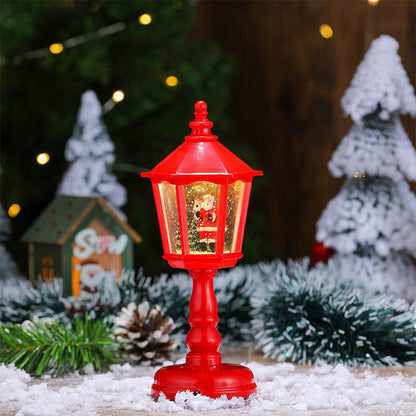 Christmas Snow Night Light with Music Luminous Decoration Lamp