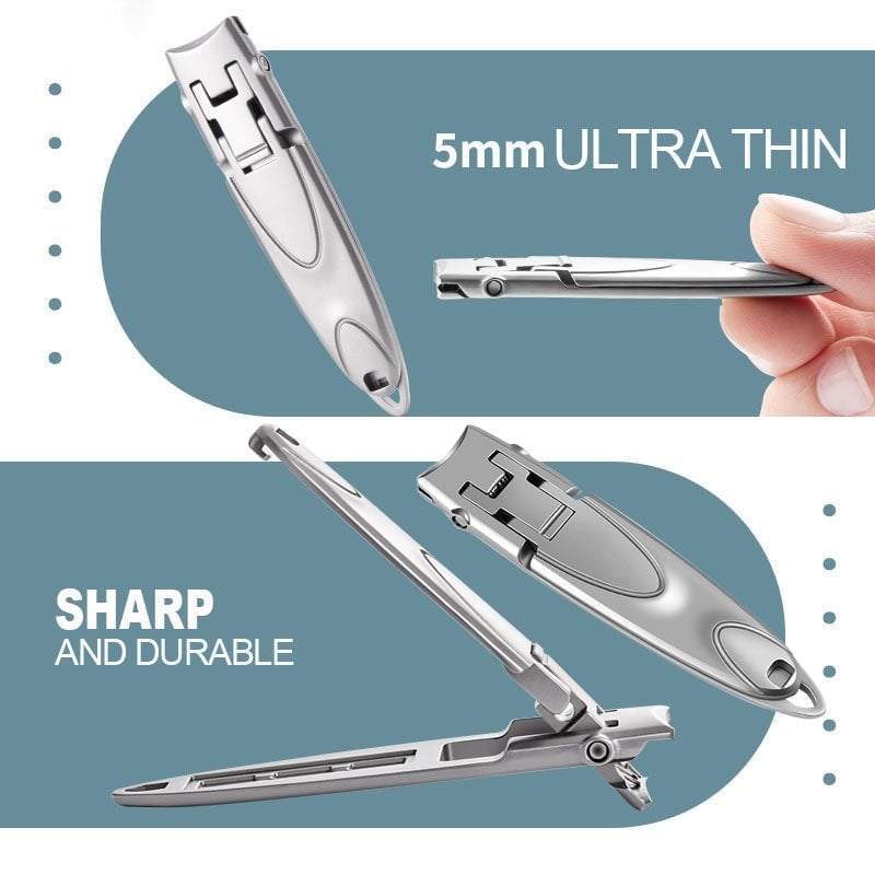 Multifunctional Splash-proof Ultra-thin Portable Nail Clippers