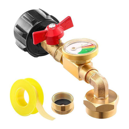 Top-Rated Propane Refill Elbow Adapter with Tank Gauge