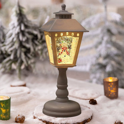 Christmas Snow Night Light with Music Luminous Decoration Lamp