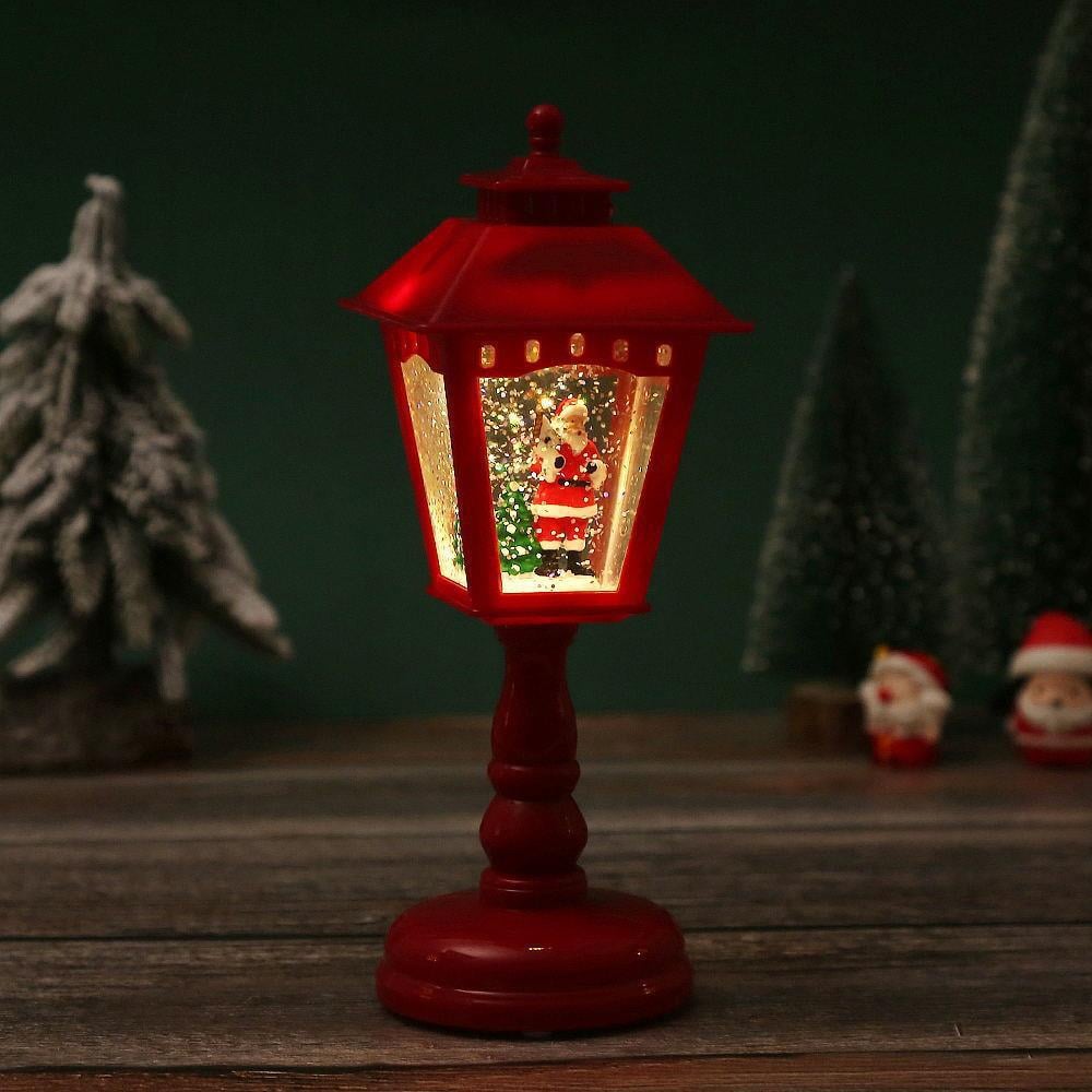 Christmas Snow Night Light with Music Luminous Decoration Lamp