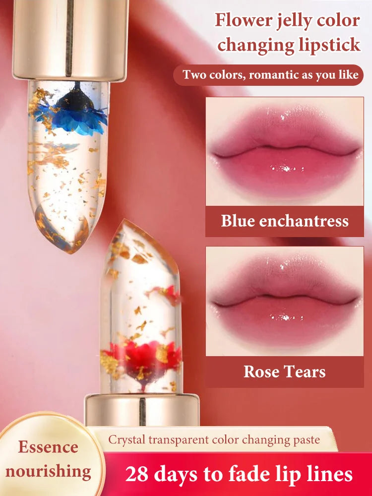 Long-lasting Moisturizing Flower Jelly Color-changing Lipstick