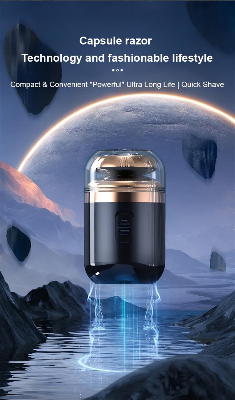 2-in-1 Multifunctional Convenient Capsule Electric Smart Shaver