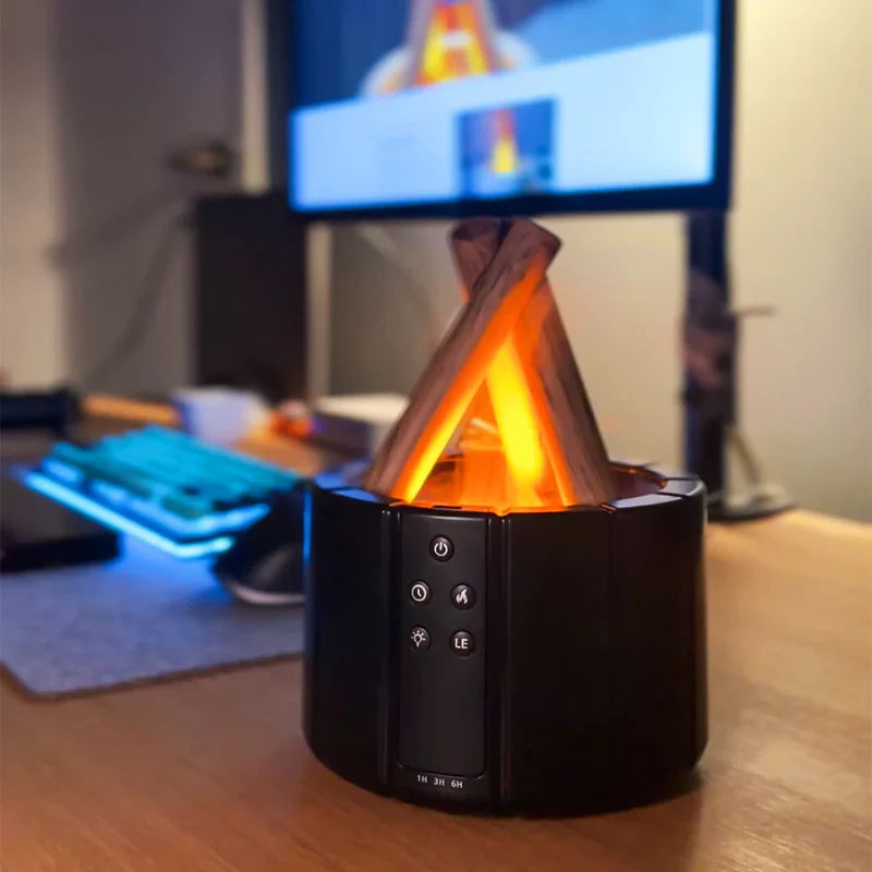 USB Silent Simulation Bonfire Aromatherapy Diffuser