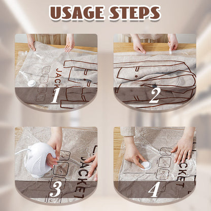 Clothes-hanging Compression Vacuum Storage Bags