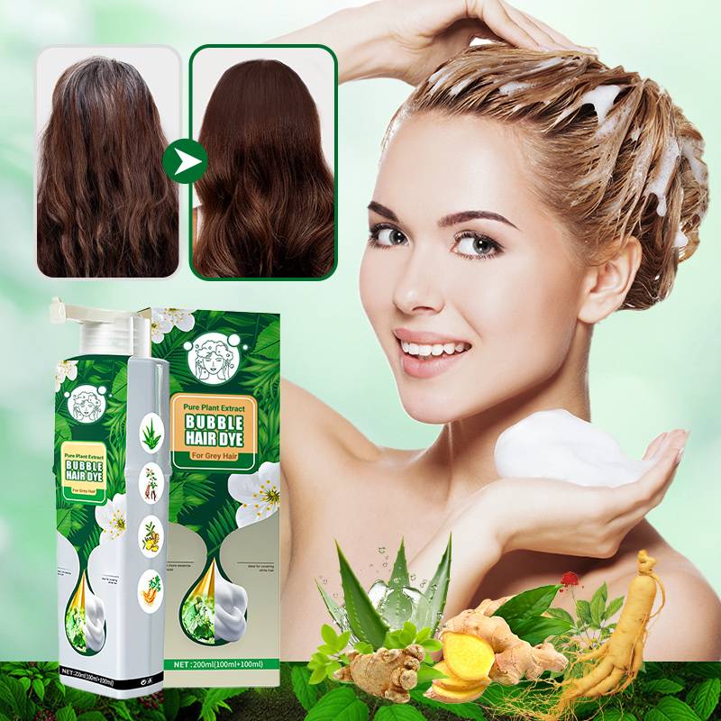 Natural Plant Essence Extract Bubble Hair Dye