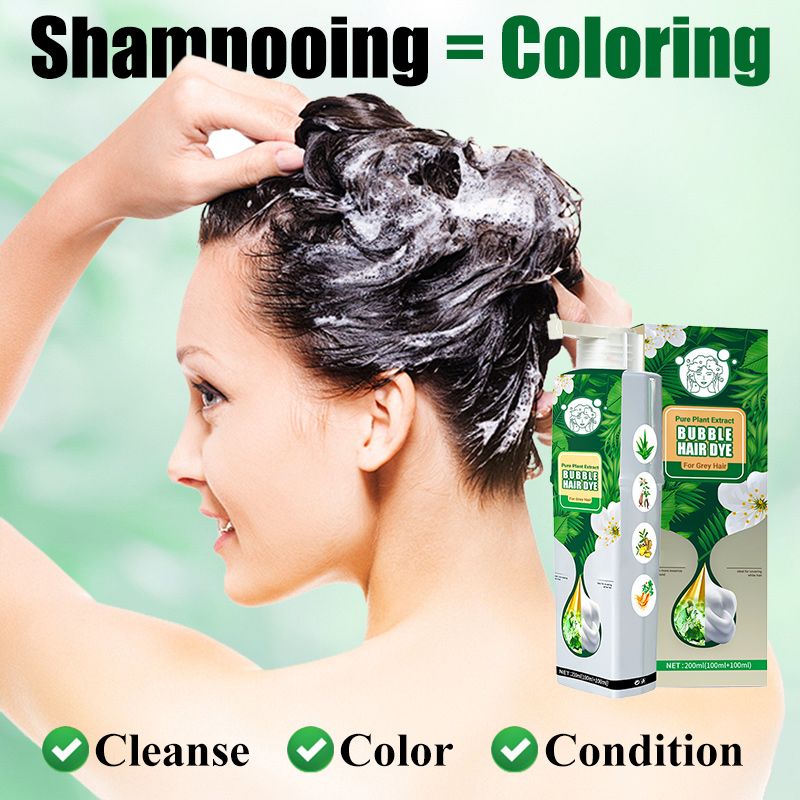 Natural Plant Essence Extract Bubble Hair Dye