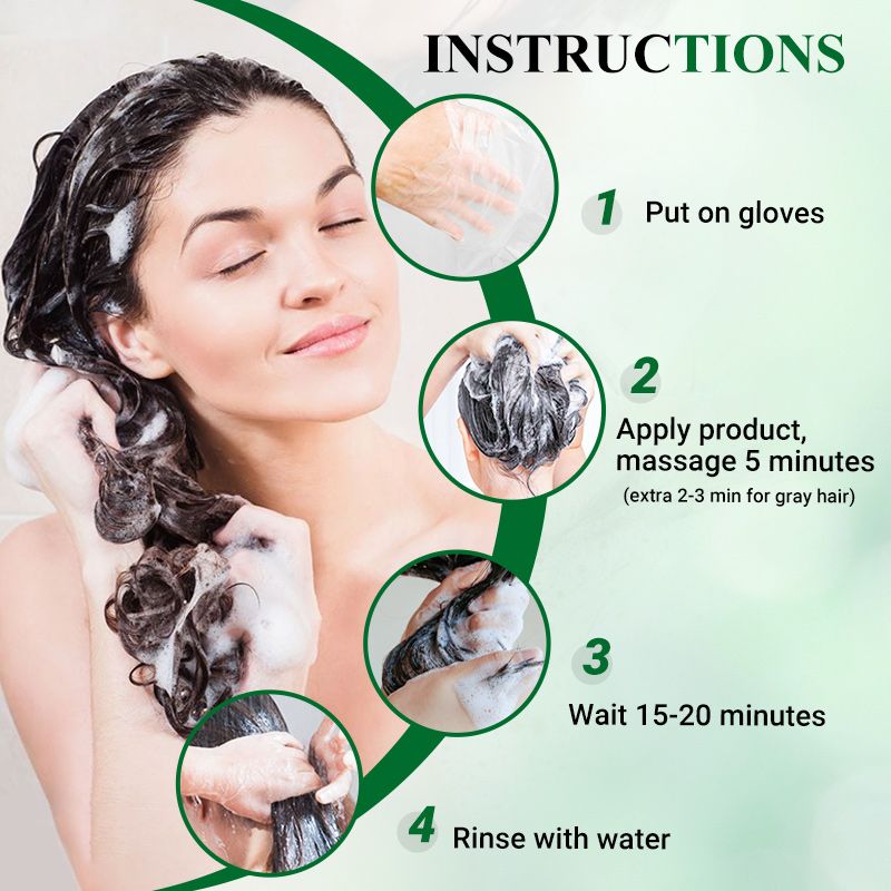 Natural Plant Essence Extract Bubble Hair Dye