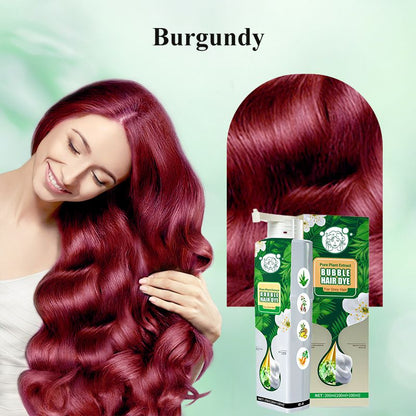 Natural Plant Essence Extract Bubble Hair Dye