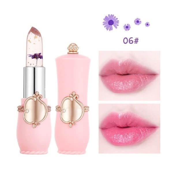 Crystal Jelly Flower Color Changing  Lipstick