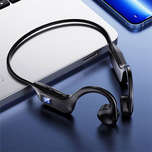 Waterproof Open-Ear Headset with Power Display