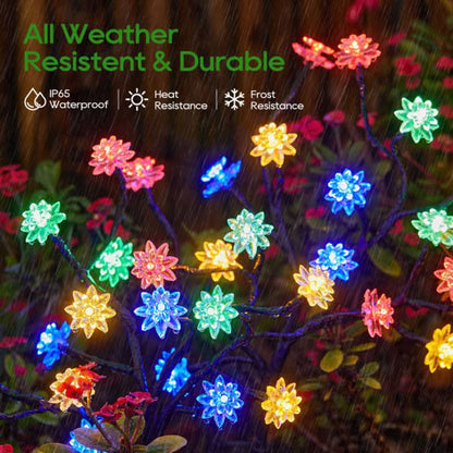 Solar-Powered Weather Resistant Garden LED Light Set