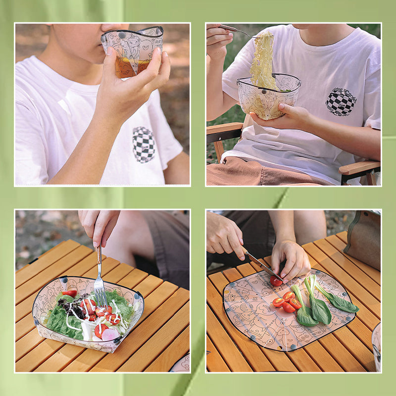 Portable Lightweight Outdoor Folding PP Utensils