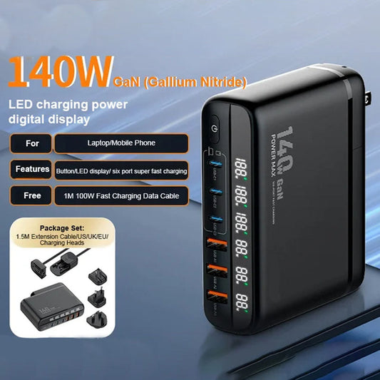 High-Power 140W Super Fast Charger Set