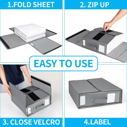 Foldable Oxford Zipper Large Capacity Storage Box